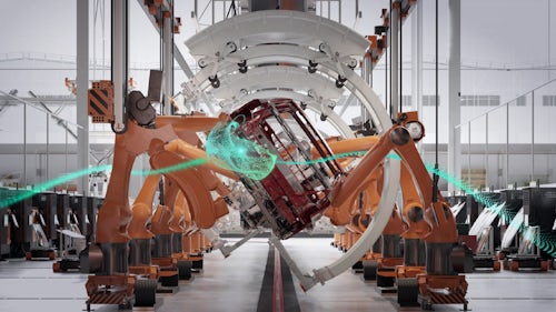 Siemens Smart Manufacturing solutions for automotive drive quality and sustainability through intelligent production.
